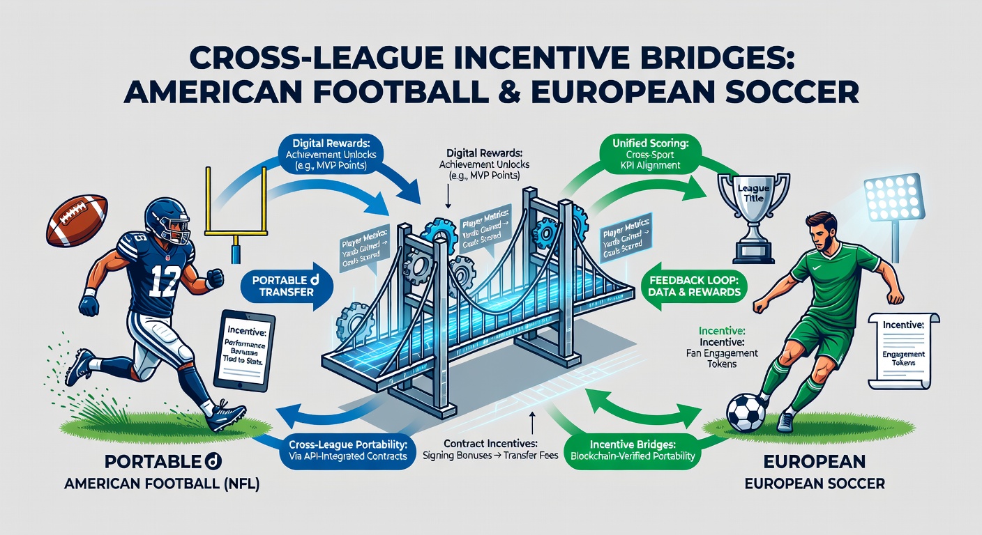 Users interacting with portable devices showing synchronized NFL and soccer promotion triggers