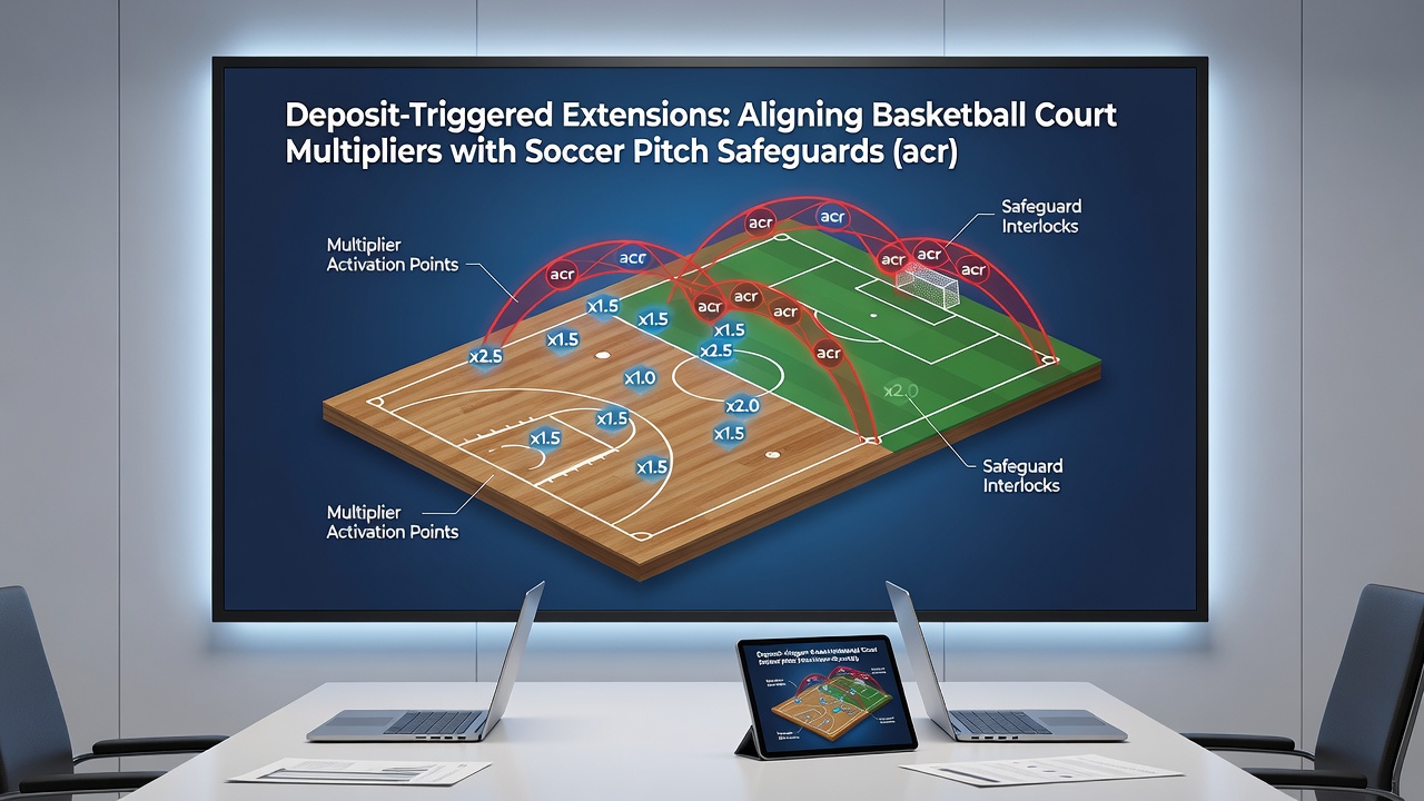 Diagram illustrating alignment of deposit extensions across basketball and soccer betting features on mobile