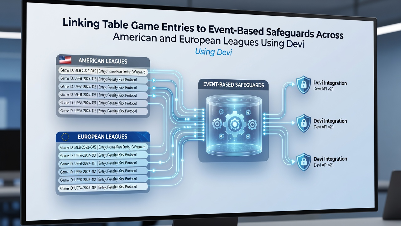 Comparison chart of activation flows linking casino tables to basketball and soccer event safeguards in US and European markets