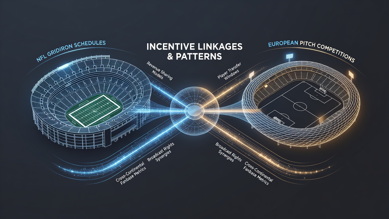 Diagram showing incentive flow from gridiron events to soccer promotions on mobile devices
